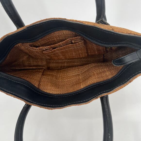 Vintage Rattan Woven Straw Mini Cottagecore Bag - Picture 4 of 5